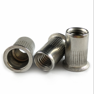 M5 <span class=keywords><strong>M6</strong></span> M8 M10 M12 Thép Không Gỉ Đầu Phẳng Có Ren Chèn Thân Có Đinh Tán - Product Image 2