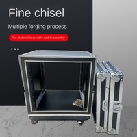 Boîtier à outils professionnel en aluminium léger à deux portes, personnalisable ODM, pour amplificateur de puissance et mélangeur, certifié ISO9001