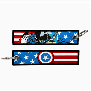 Joli lanière tissée Marvel à double face brodée, motif Spider-Man et <span class=keywords><strong>Groot</strong></span>, <span class=keywords><strong>porte</strong></span>-clés pour clés de voiture - Product Image 6