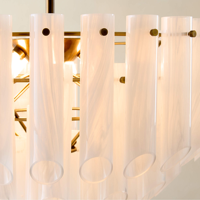 Lustre rond en verre de luxe, art moderne, pour salon, maison, villa