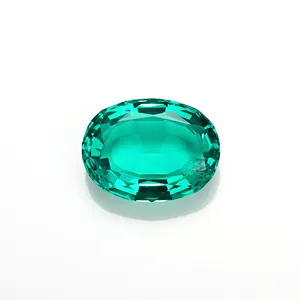 lab created hydrothermal Oval cut Loose gemstones Colombia synthetic Emerald Price