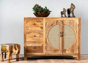 Mueble de Almacenamiento de Madera Maciza Pintado a Mano de Alta Calidad para Sala de Estar, Cocina, Hogar y Hotel, Venta al Por Mayor - Product Image 3