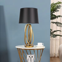 Lampe de table LED de luxe en métal doré, design moderne, pour salon, bureau, lecture, décoration de librairie, style hôtelier et résidentiel, par TOGETHER