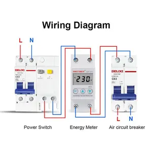 Relé de Protección de Voltaje Digital SVP-915 con Pantalla LCD HD, Ajustable, Protección Contra Sobretensiones, Certificado CE/RoHS, 230V - Product Image 2
