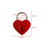 Vente d'usine : Cadenas en métal en forme de cœur, motif cœur d'amour