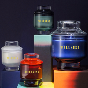 Bán Buôn Bộ Quà Tặng Hương Thơm Tùy Chỉnh Sáp Đậu Nành Tự Nhiên Lọ Thủy Tinh Sang Trọng Nến Thơm, Trung Quốc Nhà Cung Cấp Nhà Máy Nến Tùy Chỉnh - Product Image 2