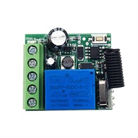 Interruptor de Control Remoto Inalámbrico de 433 MHz, Módulo de Control de Acceso de un Solo Canal, CC 5-60V, IP42 -10 55, Reloj Temporizador, Control de Entrada