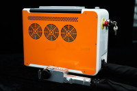 Nouvelle machine de nettoyage laser à fibre portative automatique 100W, 12 modes, refroidie par air, haute productivité, faible bruit, pour métaux