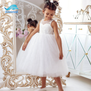 Bambini Del Merletto di Tulle Da Sposa da Sera di cerimonia nuziale Della Ragazza di Fiore Del Modello Del Vestito Da <span class=keywords><strong>Damigella</strong></span> D'onore della principessa Abiti - Product Image 3