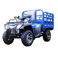 Véhicule utilitaire tout-terrain électrique pour usage agricole / Véhicule utilitaire à 4 roues avec boîte de chargement arrière 7-8 places