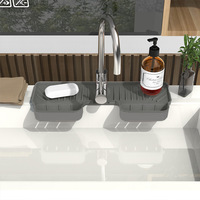 Vente chaude cuisine anti-dérapant robinet tapis Silicone vidange tampon ménage salle de bain éponge et porte-savon