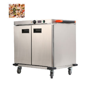 220V 50HZ Popular Design <b>Electric</b> <b>Food</b> Trolley <b>Warmer</b> Banquet Heated Mobile Room Service Dining Cabinet Equipment for Hotels - Product Image 3