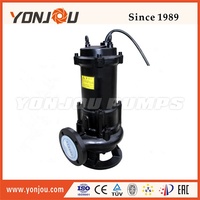 Pompe submersible pour eaux usées en acier inoxydable de type WQ pour le traitement des eaux usées 1HP-3HP certifiée CE