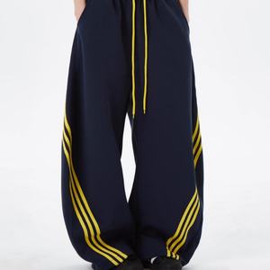 Pantalones Deportivos Casuales de Cintura Media, Ligeros, de Pierna Ancha, con 3 Rayas, Estilo Holgado, para Hombre, Ropa Urbana, MOQ Bajo Personalizable - Product Image 5