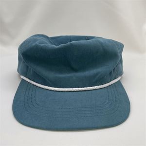 Gorra de 5 Paneles con Cuerda de Poliéster y Nailon, Gorras Hip Hop, Gorra Snapback Lisa, Gorras de Béisbol, Gorras con Cuerda Personalizadas - Product Image 2