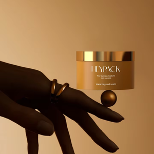 150ML 200ML 300ML Plástico PP PET Máscara exfoliante corporal Tarro de crema Cosmético Tarro de plástico verde mate Tapón de rosca dorado - Product Image 6