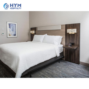 Juego de Muebles de Dormitorio Modernos de 5 Estrellas, Diseño de Paneles de Madera, para Habitaciones de <span class=keywords><strong>Hotel</strong></span> y <span class=keywords><strong>Apartamentos</strong></span> - Product Image 1