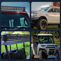 Barre lumineuse de toit de 50/51/54 pouces 330W avec faisceau de câbles et couvercle en plastique pour camions SUV UTV