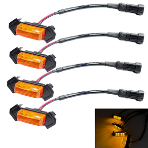 Luces de circulación diurna amarillas para automóviles, camionetas, furgonetas y vehículos todoterreno; luces de circulación diurna; luces decorativas; o - Product Image 1