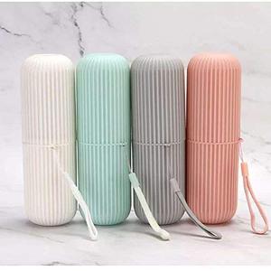 <b>Toothbrush</b> <b>Holder</b> Travel <b>Toothbrush</b> Case Toothpaste <b>Toothbrush</b> Storage Containers Portable Mouthwash Cup Carrier - Product Image 2