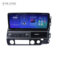 Système radio embarqué tout-en-un avec écran tactile Navi 12,3 pouces pour Honda Civic 2006-2011, CarPlay avec kit de montage ABS