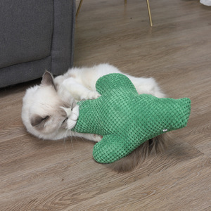 Juguete de cactus para gatos, tamaño pequeño, juguete masticable para limpiar los dientes de los gatos - Product Image 2