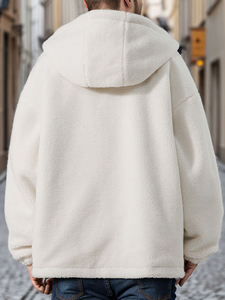 Của Nam Giới Có Thể Đảo Ngược <span class=keywords><strong>Poly</strong></span> Shell Để Lông Cừu Đội Mũ Trùm Đầu Áo Khoác Mens Áo Mưa Có Thể Đảo Ngược Với Cực Lông Cừu Lót Mùa Đông Ấm Áp Trượt Tuyết Áo Khoác - Product Image 4