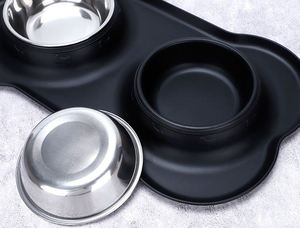 Atacado A Indústria Baixo Preço Portátil Silicone Duplo <span class=keywords><strong>Pet</strong></span> <span class=keywords><strong>Bowl</strong></span> - Product Image 2