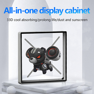 65cm 3D LED Affichage Holographique Intérieur Publicité Équipement Fournisseur OEM 70cm Couverture Acrylique Carré Sécurité 3D Ventilateurs Holographiques - Product Image 2