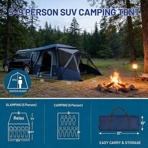 Tente de <span class=keywords><strong>camping</strong></span> pour SUV avec véranda et auvent, résistante au vent et à la pluie, portable pour <span class=keywords><strong>camping</strong></span>-<span class=keywords><strong>car</strong></span> et voiture - Product Image 2