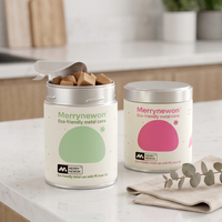 Vente en gros de boîtes à café en fer blanc de qualité alimentaire FDA, 30-100g, avec logo couleur personnalisé, petit pot de rangement hermétique en métal pour sucre en cubes, grains et matcha