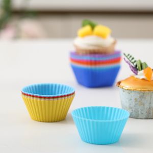 Nouveau Silicone Cupcake Mini Muffin 12 Pcs Avec Silicone Doublures Tasse Moule Rectangle Silicone Cuisson - Product Image 1