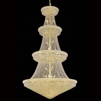 Classique hôtel salon spirale long moderne led luxe asfour cristal escalier lustre éclairage haute qualité cristal lumière