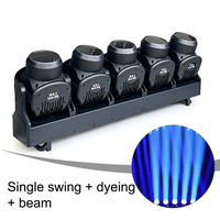Igracelite 5x120W RGBW LED Swing Beam Bar Wash Moving Head Light 800W DMX512 Pixel Stage Effect Lighting DJ Disco Event
