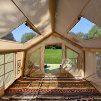 Vente directe d'usine, tente de camping gonflable de luxe, imperméable, en tissu Oxford, tente de camping gonflable