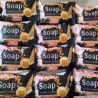 Savon en barre parfumé aux fleurs, doux pour la peau, vente directe d'usine, couleur rose, savon solide pour les mains