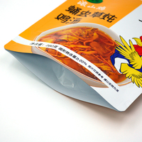 Sachet Doypack Personnalisé Imprimé Thermoscellable pour Emballage Alimentaire de Soupe Instantanée avec Encoche de Déchirement Anti-Humidité