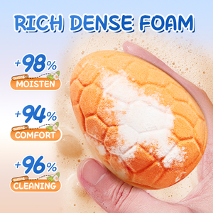 Las Nuevas Bolas de Sal de Baño SADOER con Aroma a Huevo de Dinosaurio Naranja, Limpian, Exfolian y Esterilizan el Cuerpo (Bolas Flotantes) - Product Image 5