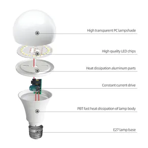 DVLIIL 5W 7W 9W 12W Tuya E26 220v 110v E27 15w 10w 5w Rgbw変更20wスマートLed Wifi9wカラーGu10Rgb電球