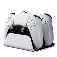 Support de charge rapide double pour PS5 Pro, station de charge pour manettes de jeu avec indicateur LED pour manettes PS5 DualSense/Slim