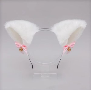آذان فرو الثعلب القط اليدوية ، طوق شعر ، ملابس رأس أنيمي ، فستان تنكري للحفلات ، زي هالوين تأثيري ، عصابة رأس - Product Image 5