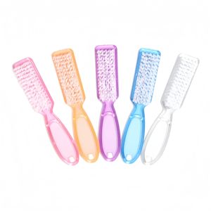 Paquete de 10 Cepillos de Limpieza para <span class=keywords><strong>Uñas</strong></span> con Mango Largo de Plástico, Cepillos Multifuncionales para Eliminar Polvo y Exfoliar, Herramienta de Manicura - Product Image 3