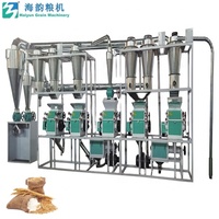 Machine à fabriquer de la farine de blé Haiyun, usine de mouture du blé, ligne de moulin à blé, moteur 380V, capacité de 15 tonnes/heure, garantie de 2 ans