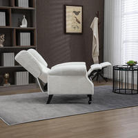 Sofá de lectura cómodo tapizado moderno de mediados de siglo, sillón de acento con respaldo de ala para sala de estar y dormitorio
