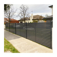 Foshan clair vue intimité persienne clôture écran 4Ft 8Ft aluminium latte hauteur panneau chaleur 3D modélisé cour balcon H poteau clôture