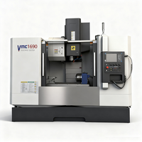 Machine de tournage CNC VMC1690 Fanuc verticale, robuste, 3 axes, automatique, haute précision, pour le traitement des métaux