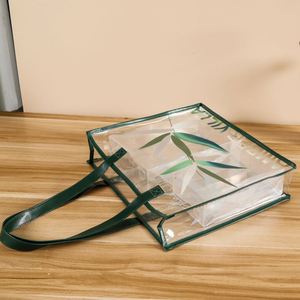 Source Manufacturer Car-sewn Laser <b>Bag</b> PVC <b>Transparent</b> Waterproof Beach Handbag Double Handles Letter Colorful Large-capacity - Product Image 4