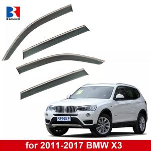 Accessoires de voiture, déflecteurs de vent pour BMW X3 2011-2017, déflecteurs de vent, visières, pare-pluie - Product Image 2
