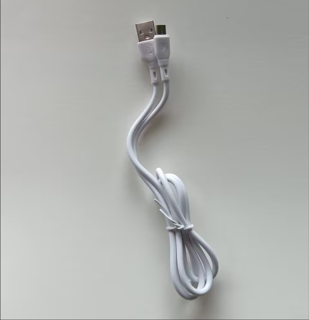 white micro usb cable
