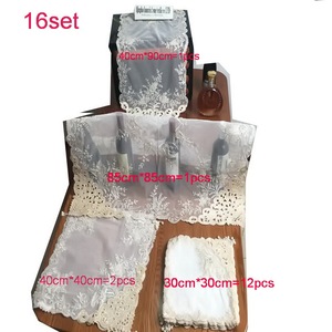 Mantel <span class=keywords><strong>de</strong></span> organza bordado a mano, bordado Floral, para <span class=keywords><strong>mesa</strong></span> <span class=keywords><strong>de</strong></span> Navidad - Product Image 1